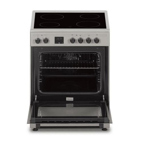 Cuisiniere Vitrocéramique  Cecv60fcs - 4 Feux - L58,8 Xp61 Xh83 Cm - Silver