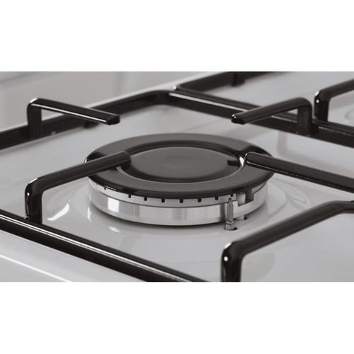 Cuisinière Gaz Pose Libre 4 Feux - Four 45 L, A+, Blanche, Compacte