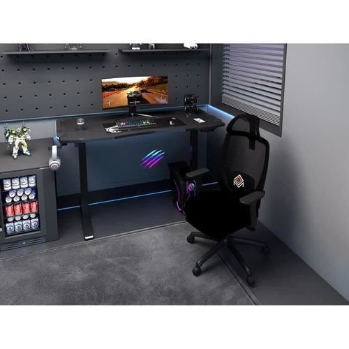 Bureau Électrique Gaming - Assis Ou Debout - Réglage Avec Télécommande- L120xp60xh73-121 Cm