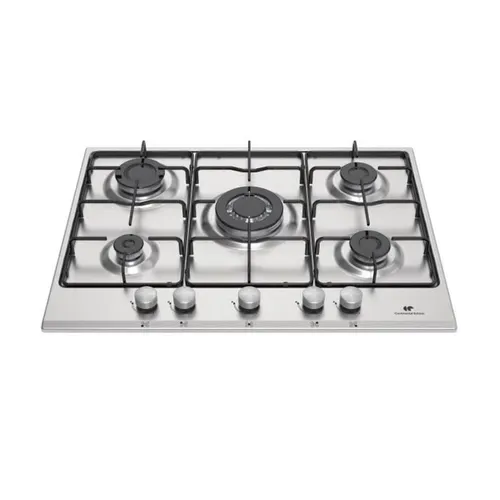 Table de cuisson gaz 5 Foyers dont 1 Triple Couronne Inox