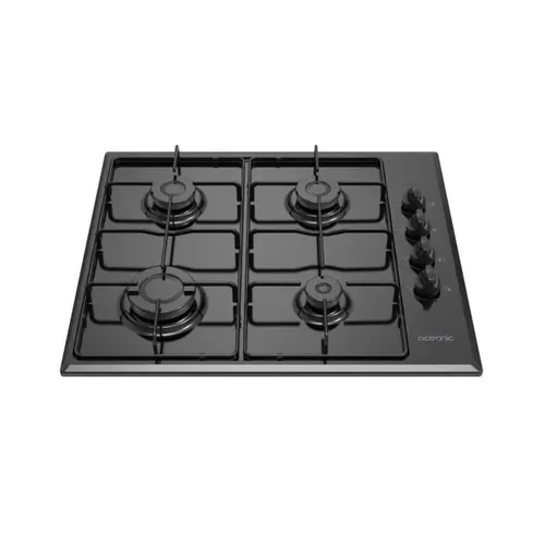 Table de cuisson 4 Foyers Gaz Émail Noir