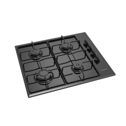 Table de cuisson 4 Foyers Gaz Émail Noir