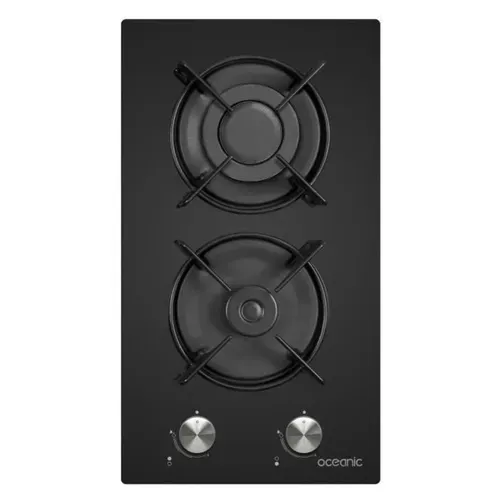 Plaque de cuisson Gaz Domino - Verre - Noir - OCEATG2VB
