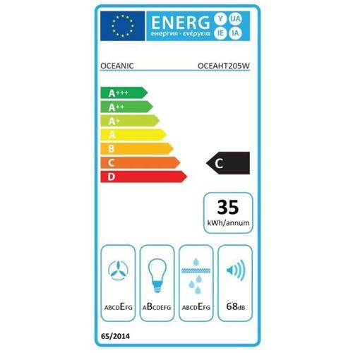 Hotte Casquette  Oceaht205w - 60 Cm
