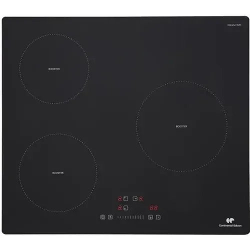 Plaque Induction 3 Foyers  6200w- 3 Timers - 3 Boosters - Noir