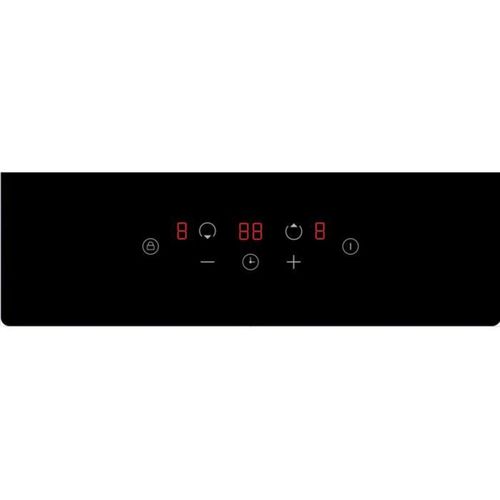 Domino Induction Encastrable - 2 Feux - 3600W - Noir