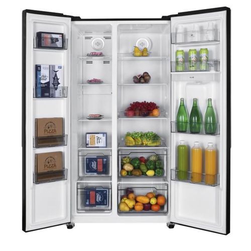 Réfrigérateur Américain  - Cera532nbd - 2 Portes - 529l - L90 Cm Xh177 Cm - Classe D - Noir