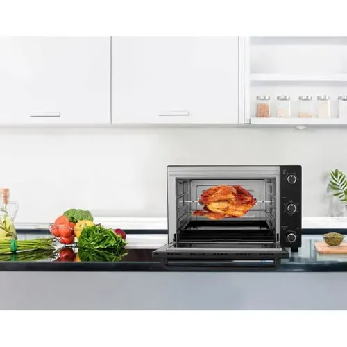 Mini Four Électrique 57l - 2300w, 5 Modes, Jusqu'à 230°c, Noir