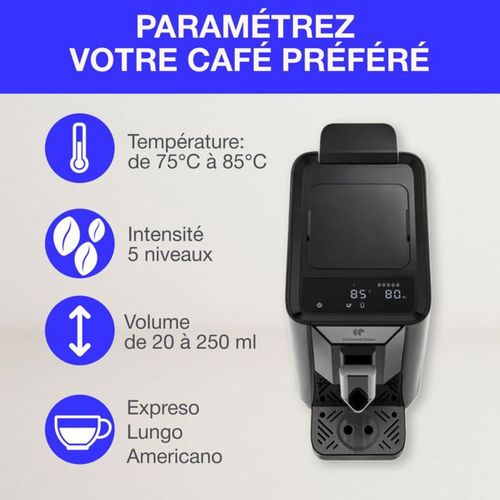 Machine à Café Super Automatique 19 Bars Avec Broyeur Intégré, 1450 W