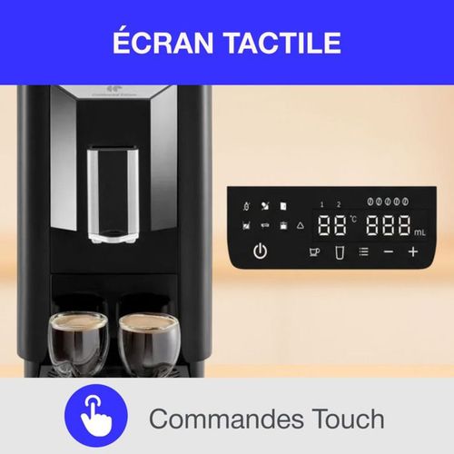 Machine à Café Super Automatique 19 Bars Avec Broyeur Intégré, 1450 W
