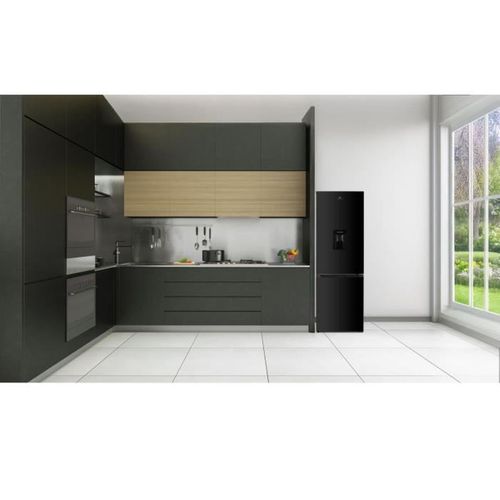 Réfrigérateur Congélateur Bas 251l - Total No Frost(sans Givre) - Noir - Classe D - L 55 Cm X H 180