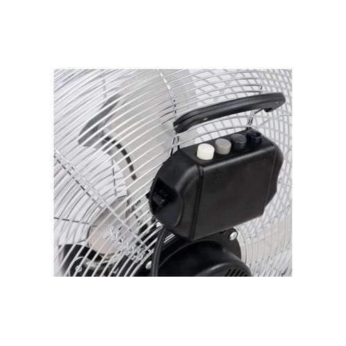 Ventilateur Industriel De Sol - Brasseur D'air - 120 W - 3 Vitesses - Ø 45 Cm - Chromé