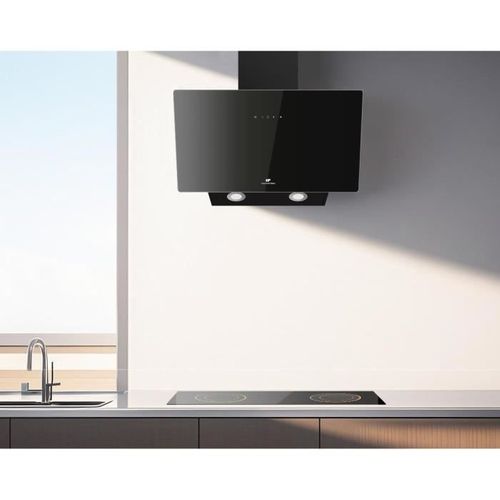 Hotte Décorative Inclinée - Cehdi60b - à +++ - L60 Cm - Noir