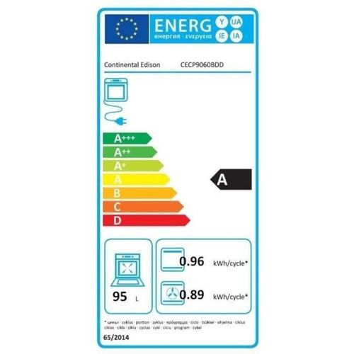Cuisiniere Piano Four Multifonctions Catalyse - Cecp9060ixdd - 95 L - Affichage Digital - L90 X H 85