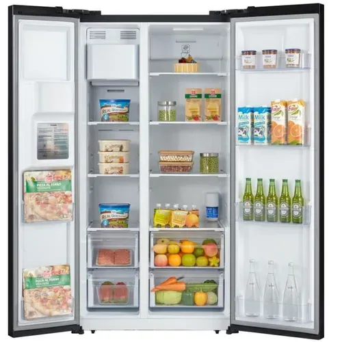 Réfrigérateur Américain - Ceranf556b1 - Distributeur Eau / Glaçons - Classe E - 91,1 X 70,6 X 178 Cm