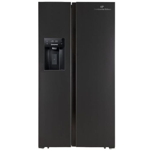 Réfrigérateur Américain - Ceranf556b1 - Distributeur Eau / Glaçons - Classe E - 91,1 X 70,6 X 178 Cm