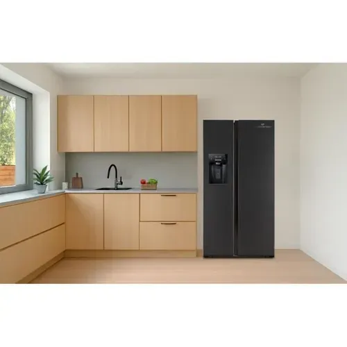 Réfrigérateur Américain - Ceranf556b1 - Distributeur Eau / Glaçons - Classe E - 91,1 X 70,6 X 178 Cm