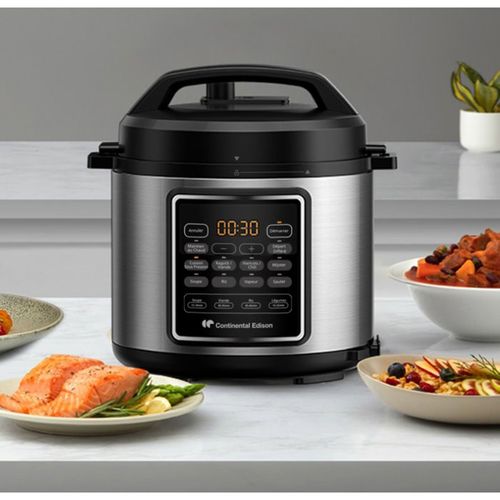 Autocuiseur Électrique 6 L 1000 W - Affichage LED Orange, Programmes Automatiques