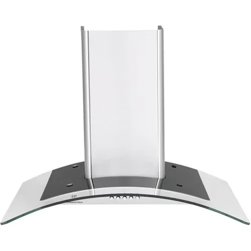 Hotte Décorative 60 Cm - Inox Brossé Et Verre, 285 M³/h, 3 Vitesses