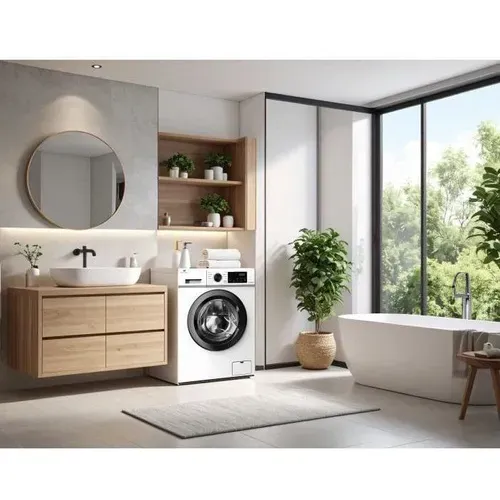 Lave-linge Hublot  Cell8120iwp - 8 Kg - Induction - L60cm - 1200 Trs / Min - Classe à - Blanc Hublo