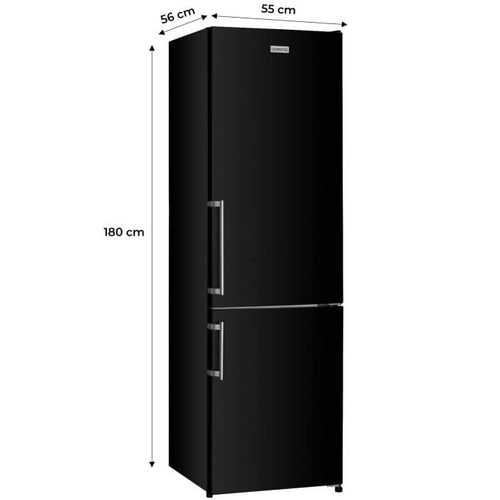 Réfrigérateur congélateur - Oceafc262stdb - 262 L - Classe D - 55 X 56 X 180 Cm - Noir