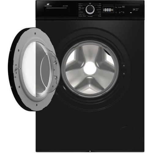 Lave-linge Hublot - Pose Libre - Cell712ibp - 7 Kg - Induction - 60 Cm - 1200 Trs/min - Noir Mat