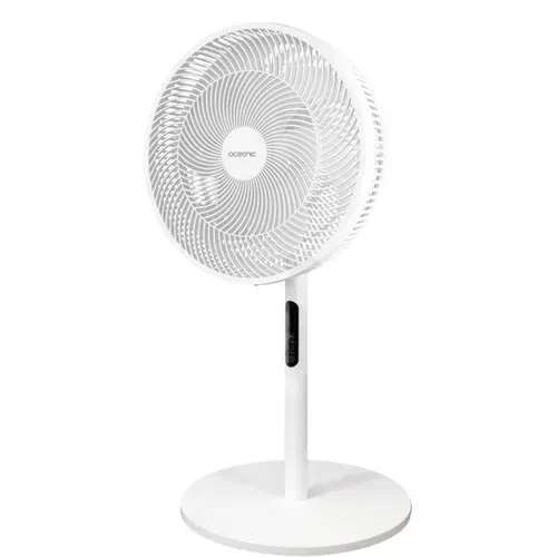 Ventilateur Sur Pied 2-en-1 45 W Blanc Avec Télécommande 40,6 Cm