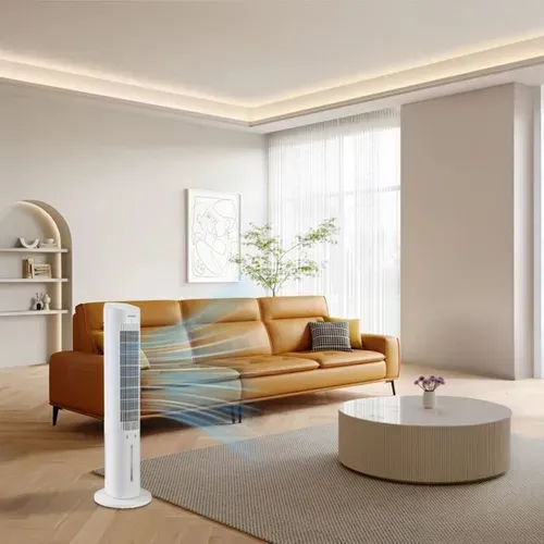 Ventilateur Rafraîchisseur D’air Oceanic - Hauteur 97,5 Cm - 60w - 3 Vitesses -