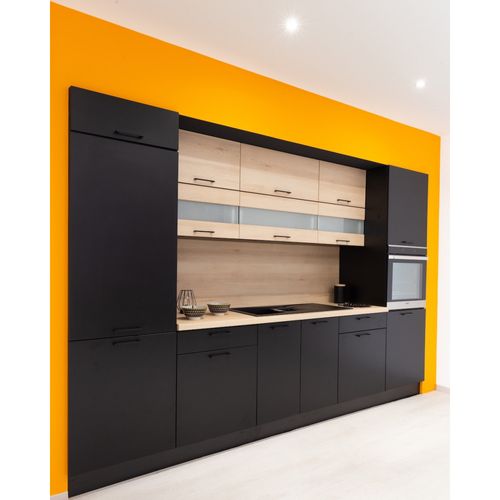 Meuble Sous-évier Lovia Noir Mat 1 Porte L 60 Cm