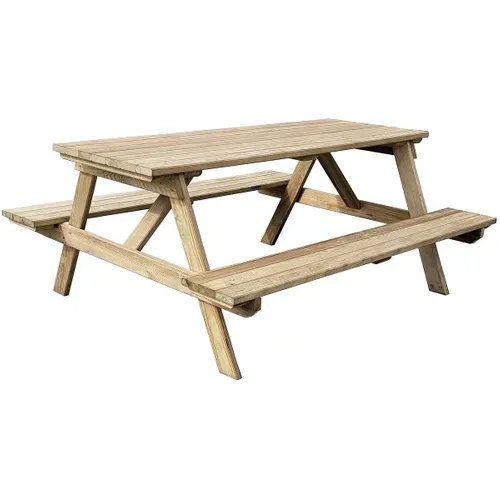 Table Adulte Pique-nique "gardenia" - 180 X 150 X 75 Cm - 6/8 Personnes