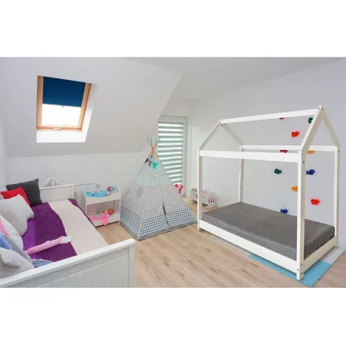 Lit Cabane Pour Enfant "camilla" - 140 X 70 Cm - Blanc