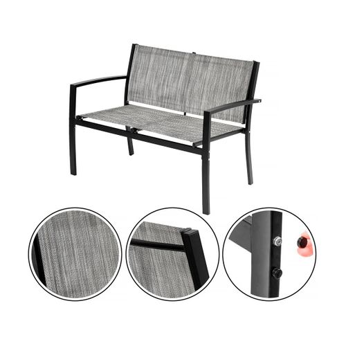 Salon De Jardin Bas "Lino" - 4 Places  - Gris