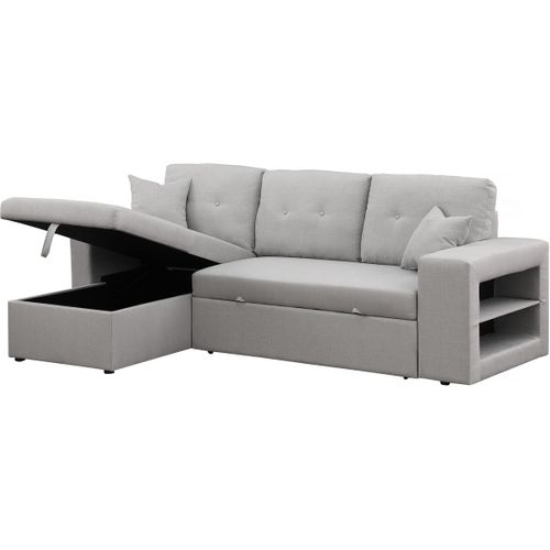 Canapé D'angle Convertible/réversible "axel" - 3 Places - Gris Clair