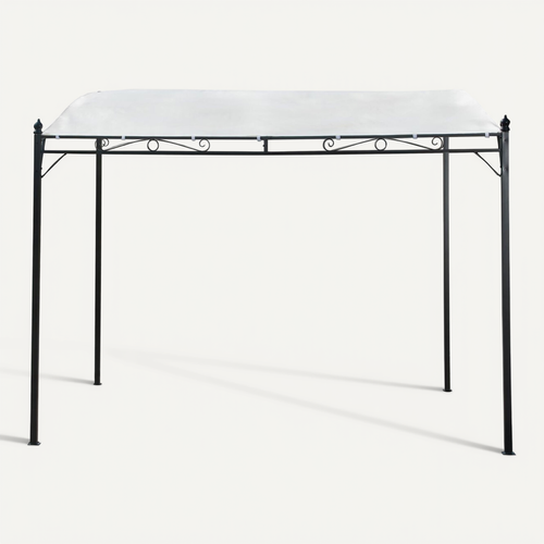 Pergola Inclinée En Métal - 3 X 2,5 M - Beige