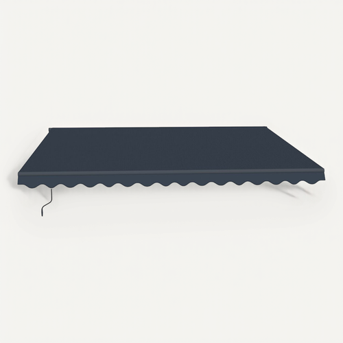 Store Banne En Aluminium "ombra 4" - 395 X 300 Cm - Gris
