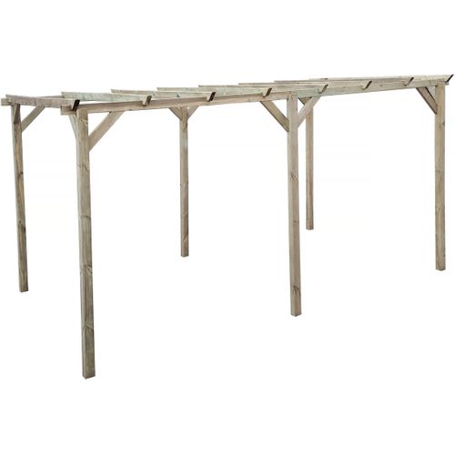 Carport Voiture En Bois "sunny" 3 X 5 M