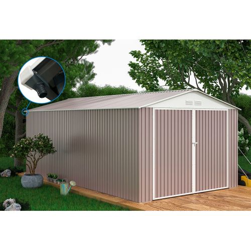 Garage Métal "nevada" - 18,56m² Avec Gouttière