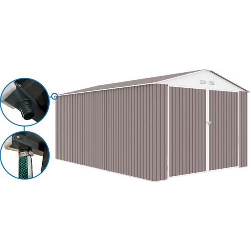 Garage Métal "nevada" - 18,56m² Avec Gouttière