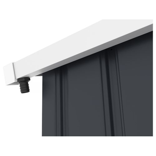 Garage Métal " Houston" - 15,36 M² Avec Gouttière  - Anthracite