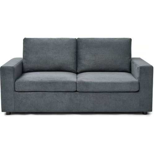 Canapé Convertible Express En Tissu "elena" - 3 Places - Couchage 140 Cm - Gris