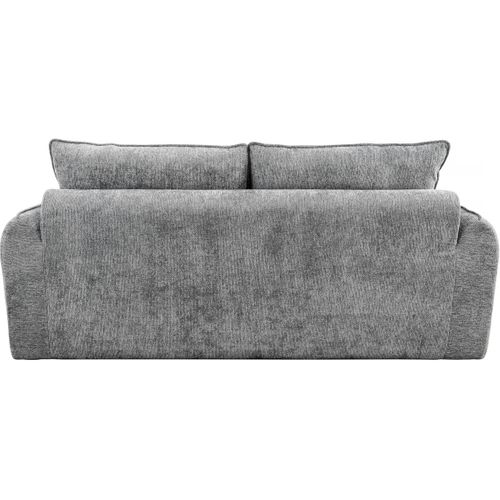 Canapé Droit Compressé En Tissu Texturé "silvano" - 3 Places - Gris