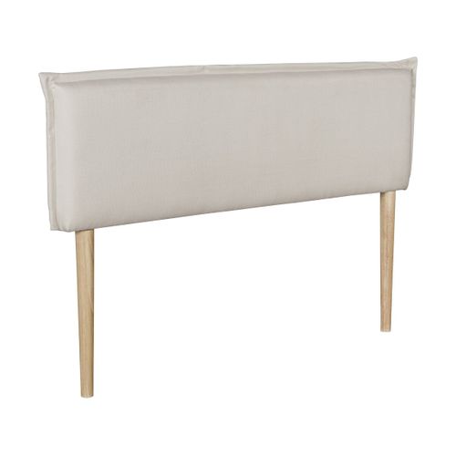 Tête De Lit "jessica" En Lin -  140 Cm - Beige