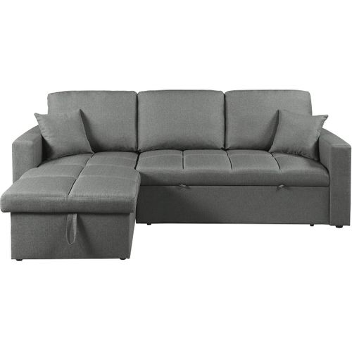 Canapé D'angle Convertible/réversible Style Bubble "alain" - 3 Places - Gris