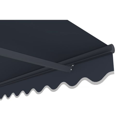 Auvent Store Banne Rétractable En Aluminium 2,5 X 3 M "ombra 3" - Gris Anthracite