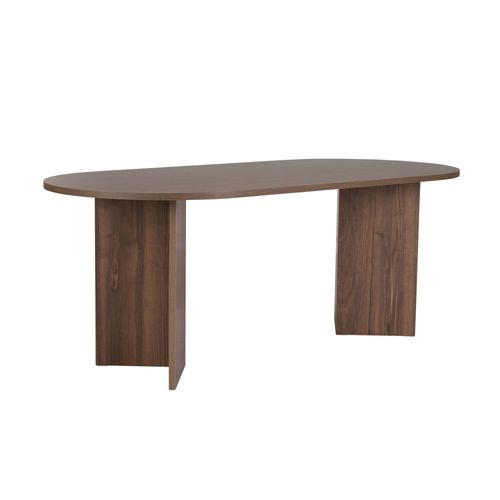 Table À Manger En Bois "sabella" 200 X 90 X 75 Cm - Noyer