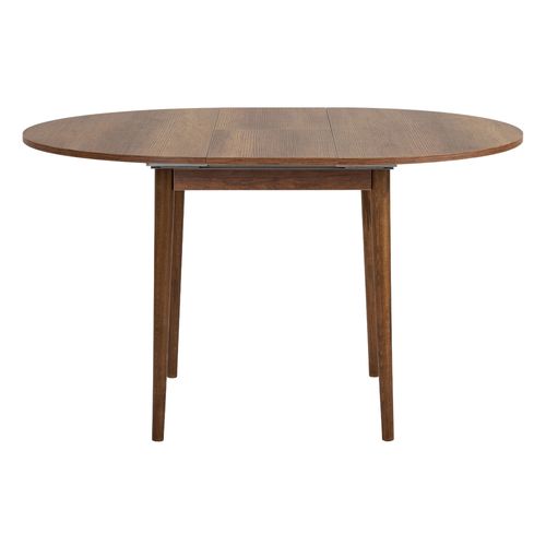 Table À Manger Extensible En Bois "viona" 100 X 100 X 75 Cm - Barok Walnut