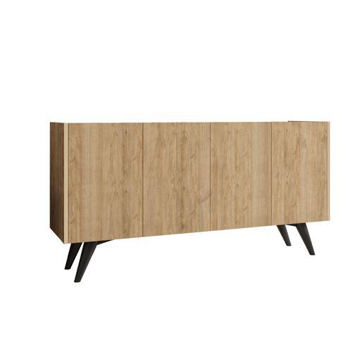 Buffet En Bois "pekin" - 150 X 40 X 76 Cm - Marron