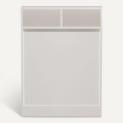 Table De Repas Pliable En Bois "bracked" - 70 X 15 X 96 Cm - Blanc