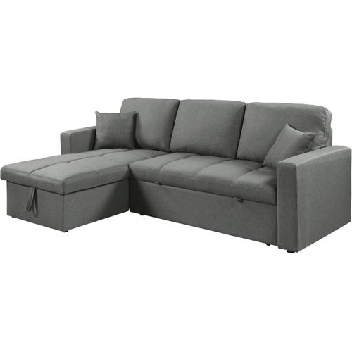 Canapé D'angle Convertible/réversible Style Bubble "alain" - 3 Places - Noir