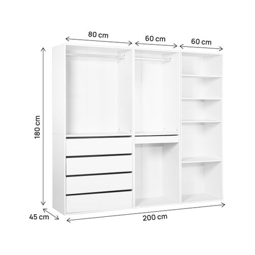 Kit Dressing Modulable "opéra" - 3 éléments - Blanc